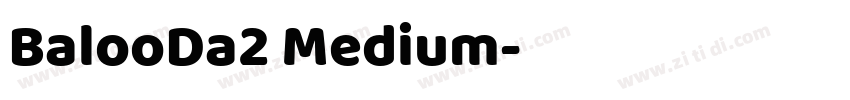 BalooDa2 Medium字体转换